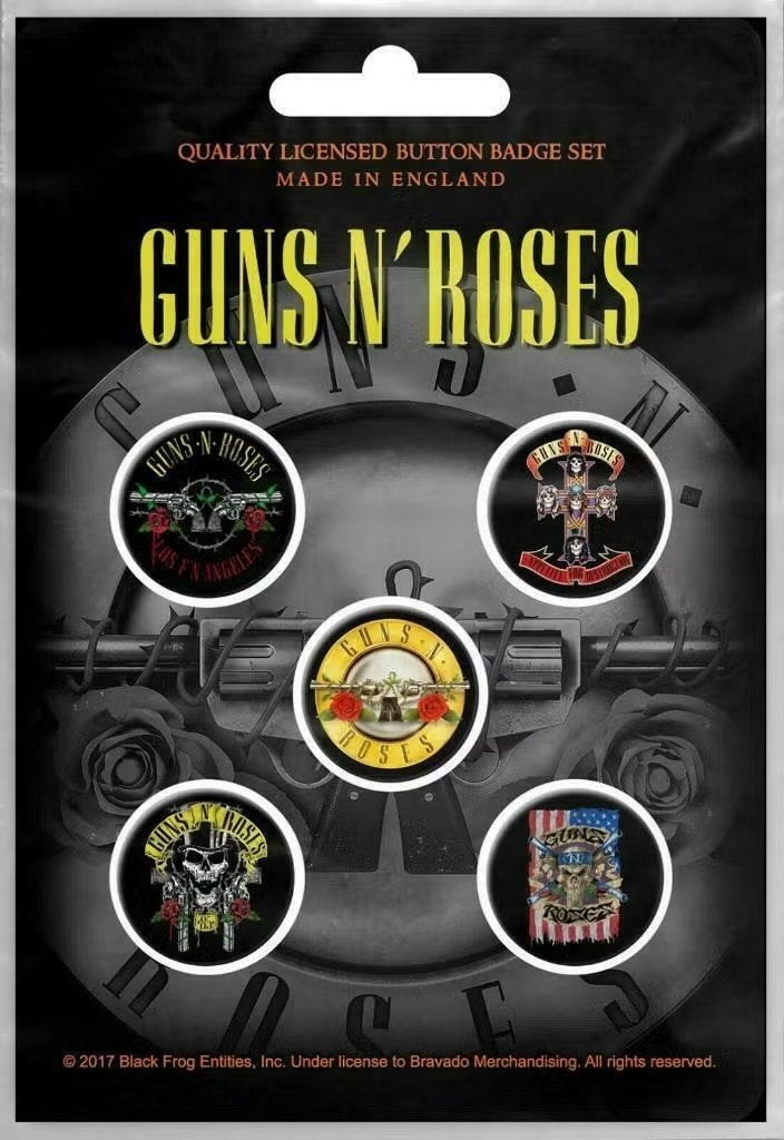 Guns N Roses button Bullet Logo officiële merchandise, Verzamelen, Ophalen of Verzenden, Nieuw