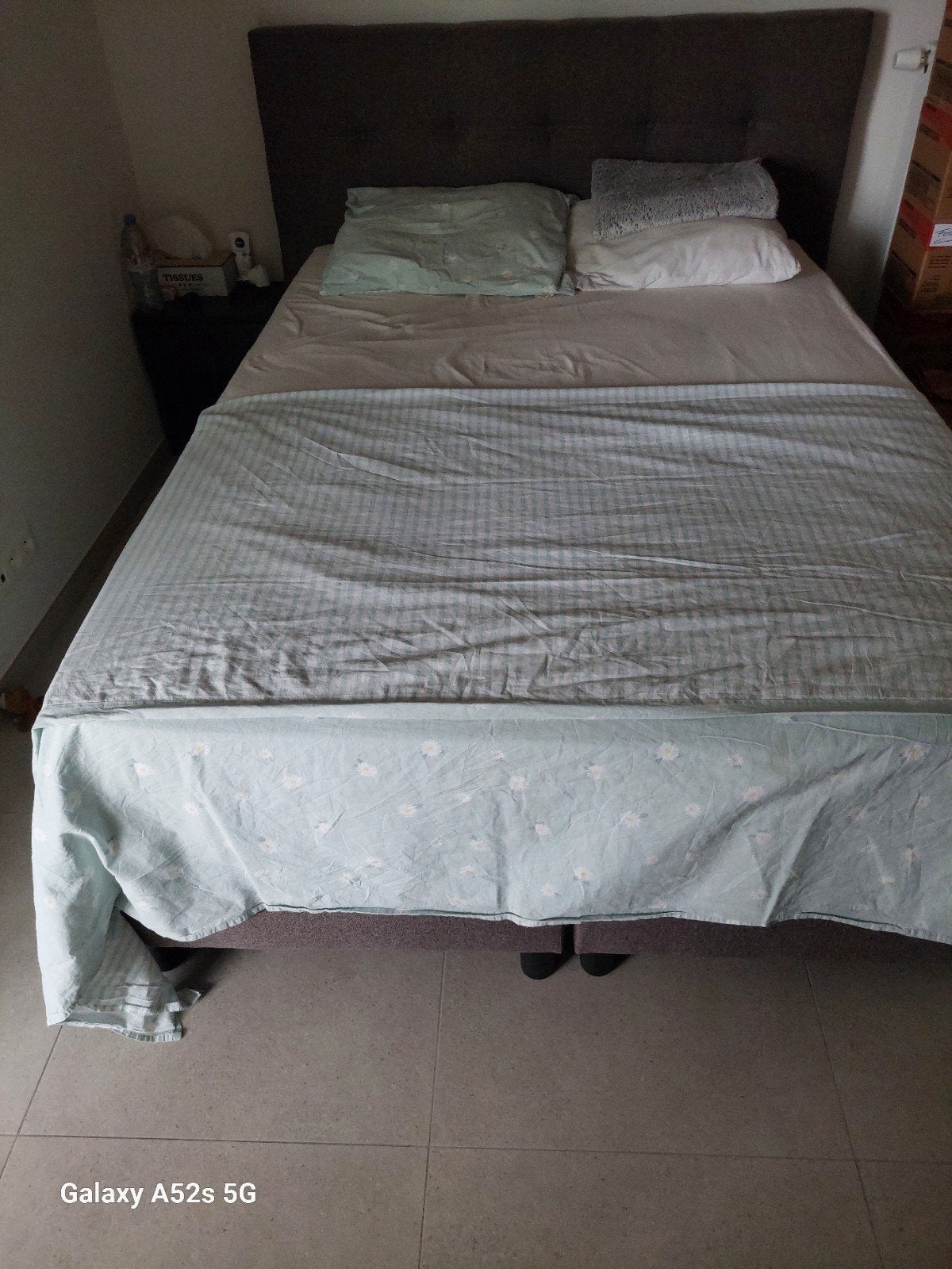 Boxspring, Ophalen, 200 cm, 140 cm