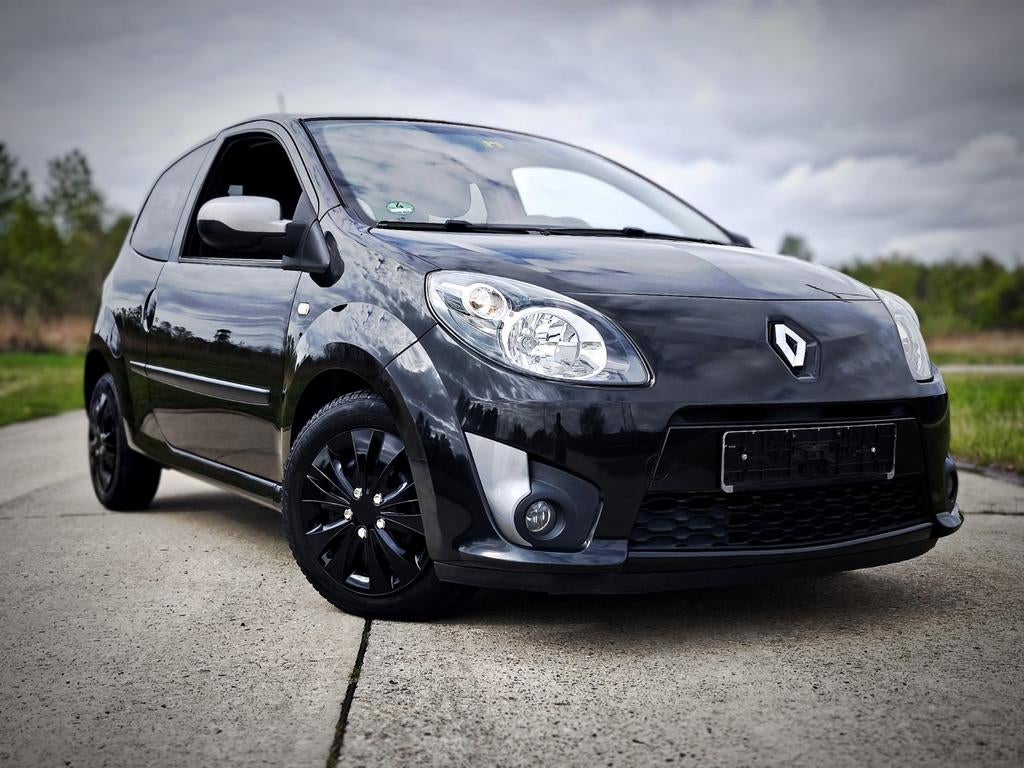 Renault Twingo Black Edition top staat Airco Euro 5, Auto's, Euro 5, Zwart, Leder en Stof, Zwart