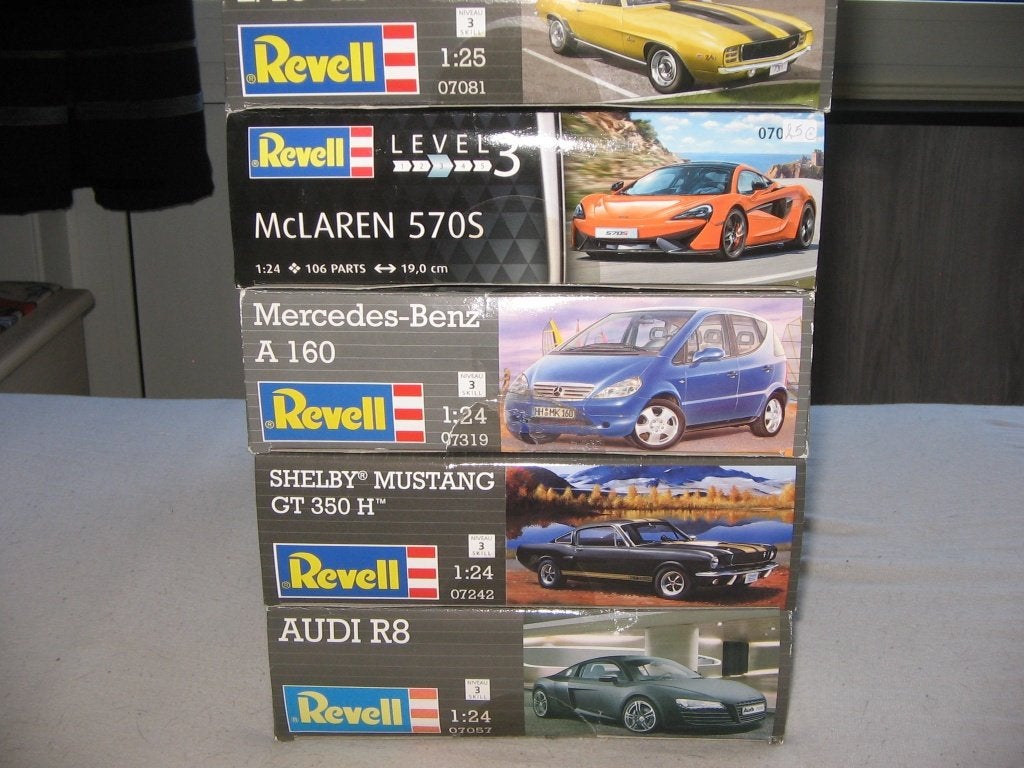 lot revelbouwdozen van auto's op 1/25, Hobby en Vrije tijd, Modelbouw | Auto's en Voertuigen, Ophalen, Nieuw, Auto, Revell