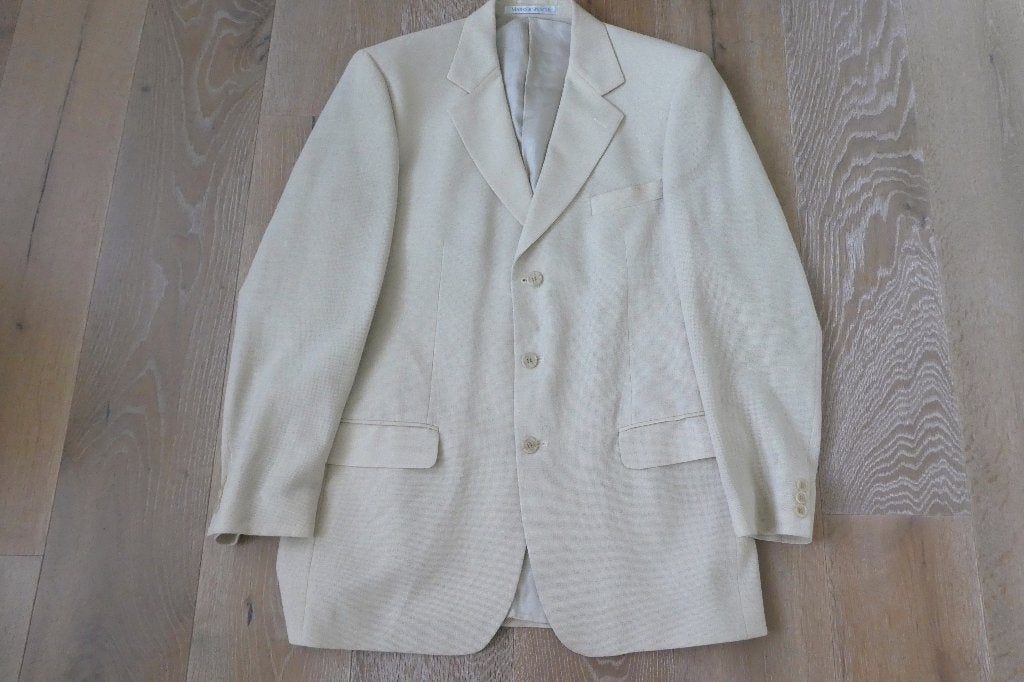 Veste Blazer Homme Ecru Mark & Spenser T. 52-54, Enlèvement, Neuf, Taille 52/54 (L), Mark & Spencer