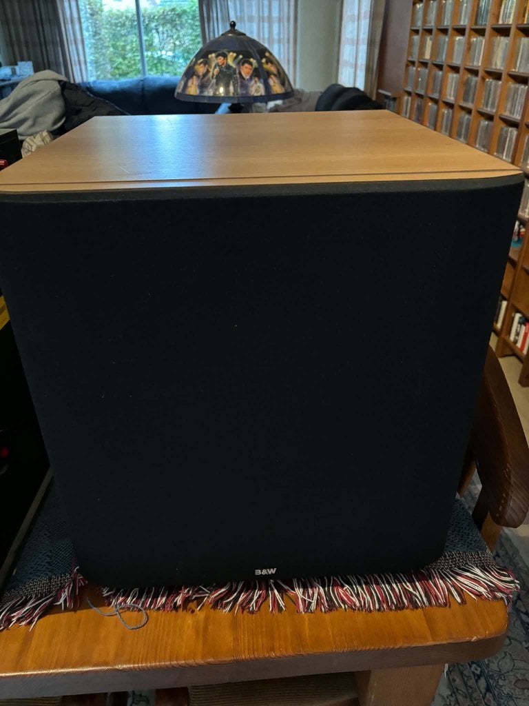 Subwoofer, merk B&W, type ASW 650 in perfecte staat,, TV, Hi-fi & Vidéo, Compatible son surround/home cinéma, Subwoofer, Comme neuf