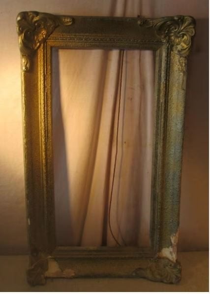 Cadre baroque en bois doré antique - 75x45/61x31, Maison & Meubles, Accessoires pour la Maison | Cadres, Enlèvement ou Envoi, Avec bordure décorative
