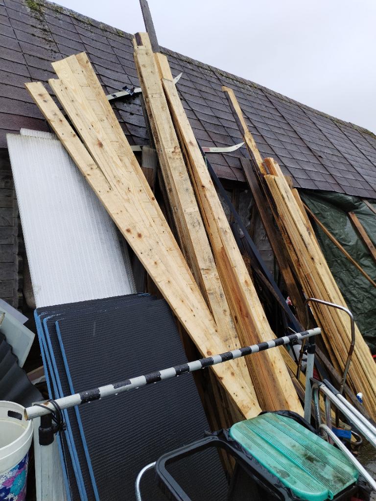 Planken van paletten, Doe-het-zelf en Bouw, Hout en Planken, Ophalen, Gebruikt, 25 tot 50 mm, Plank