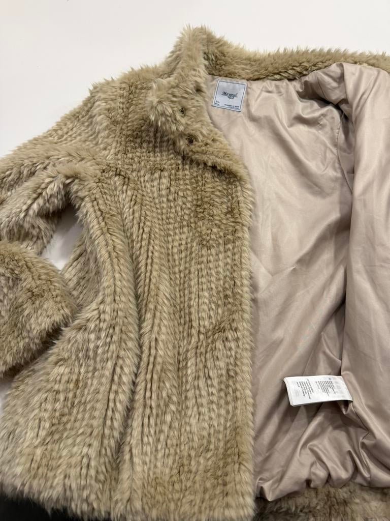 Bontjas voor dames voor het tussenseizoen, Ophalen of Verzenden, Gedragen, Beige