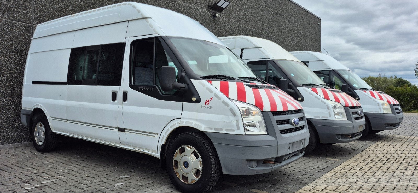 Ford Transit NOG 2 BESCHIKBAAR *DUBBEL CABINE * 6PL 3Stuks, Auto's, 4 deurs, Bedrijf, Diesel, Ford