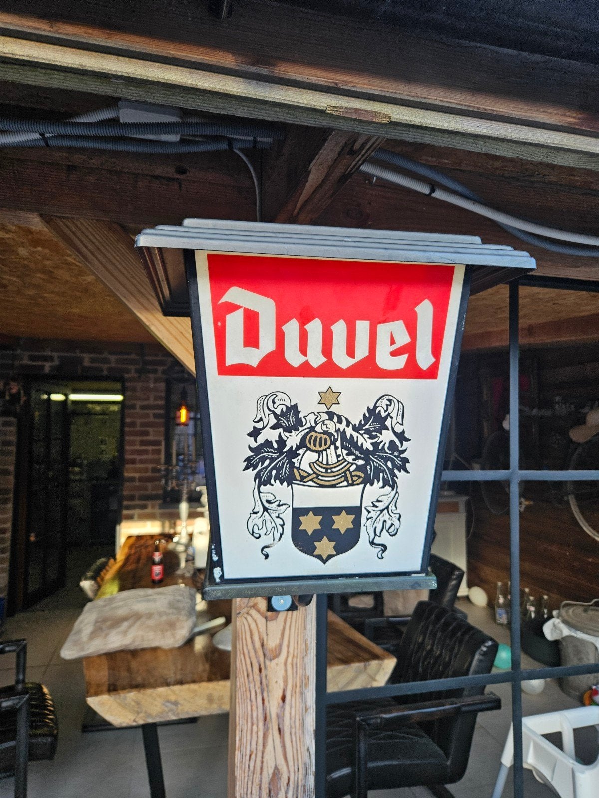 cafe duvel buitenlamp, Verzamelen, Ophalen, Duvel