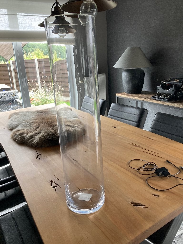 Glazen vaas, Huis en Inrichting, Ophalen, Transparant, 68 cm, Glas