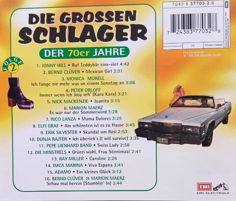 cd DIE GROSSEN SCHLAGER DER 70"r JAHRE + EUROVISION, Ophalen of Verzenden, Zo goed als nieuw, Schlager
