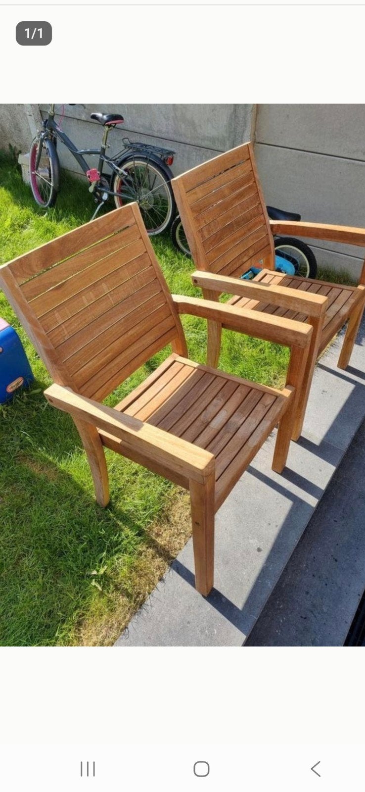 Chaise teck, Jardin & Terrasse, Enlèvement