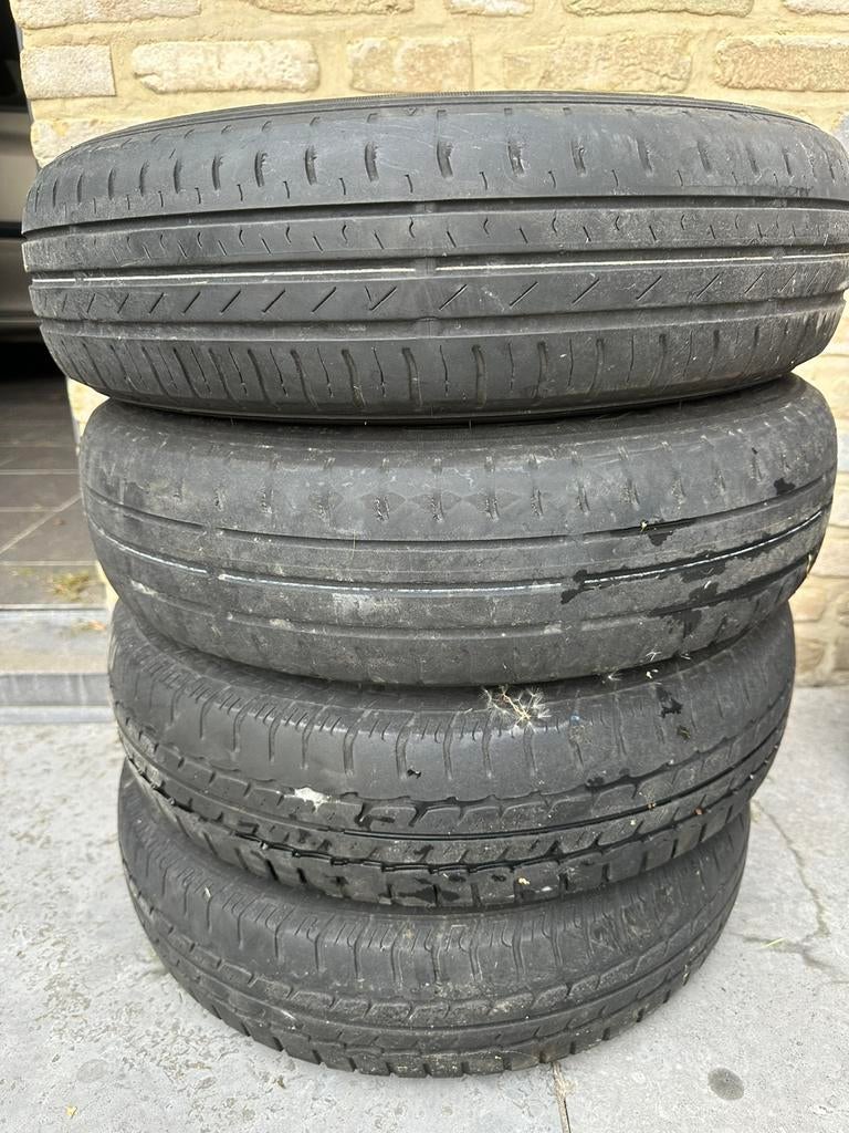 Dahaishu 4 banden en velgen- 145 80 R 13 75 T, Ophalen, Gebruikt, Banden en Velgen, Personenwagen