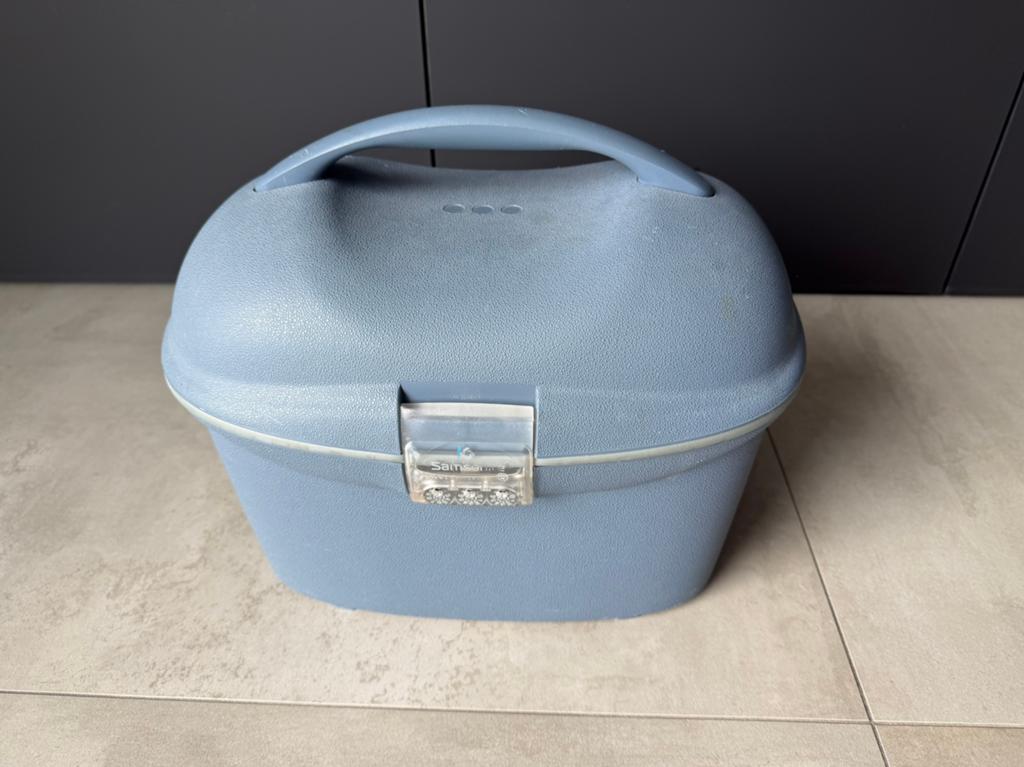 Samsonite beautycase hardcase, Gebruikt, Blauw, Ophalen of Verzenden, Met slot