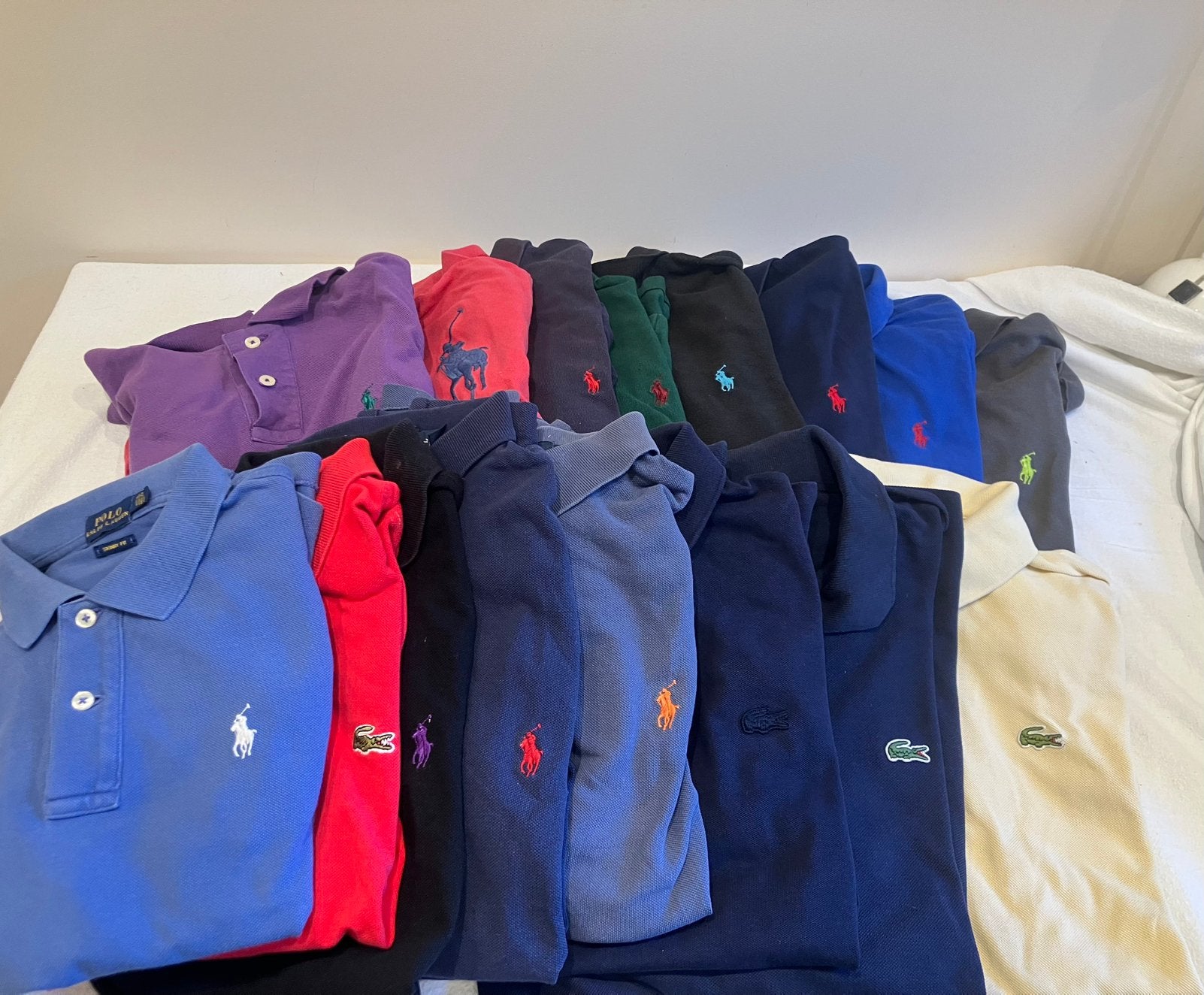 Lot de 12 polo ralph lauren et de 4 polo lacoste, Enlèvement ou Envoi, Comme neuf