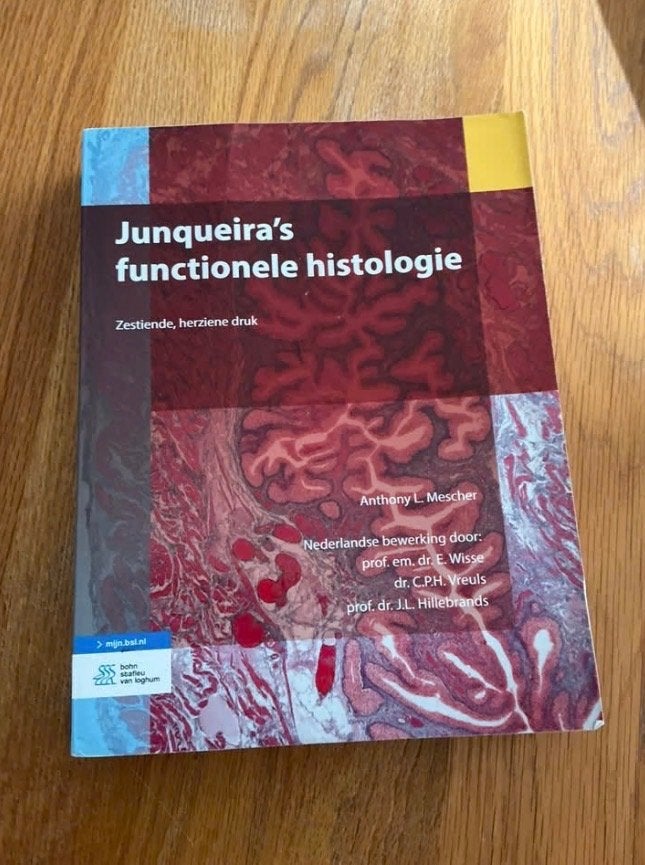 Junqueira’s functionele histologie, Ophalen of Verzenden, Zo goed als nieuw, Hoger Onderwijs, Anthony L. Mescher; E. Wisse; C.P.H. Vreuls; J.L. Hillebrands