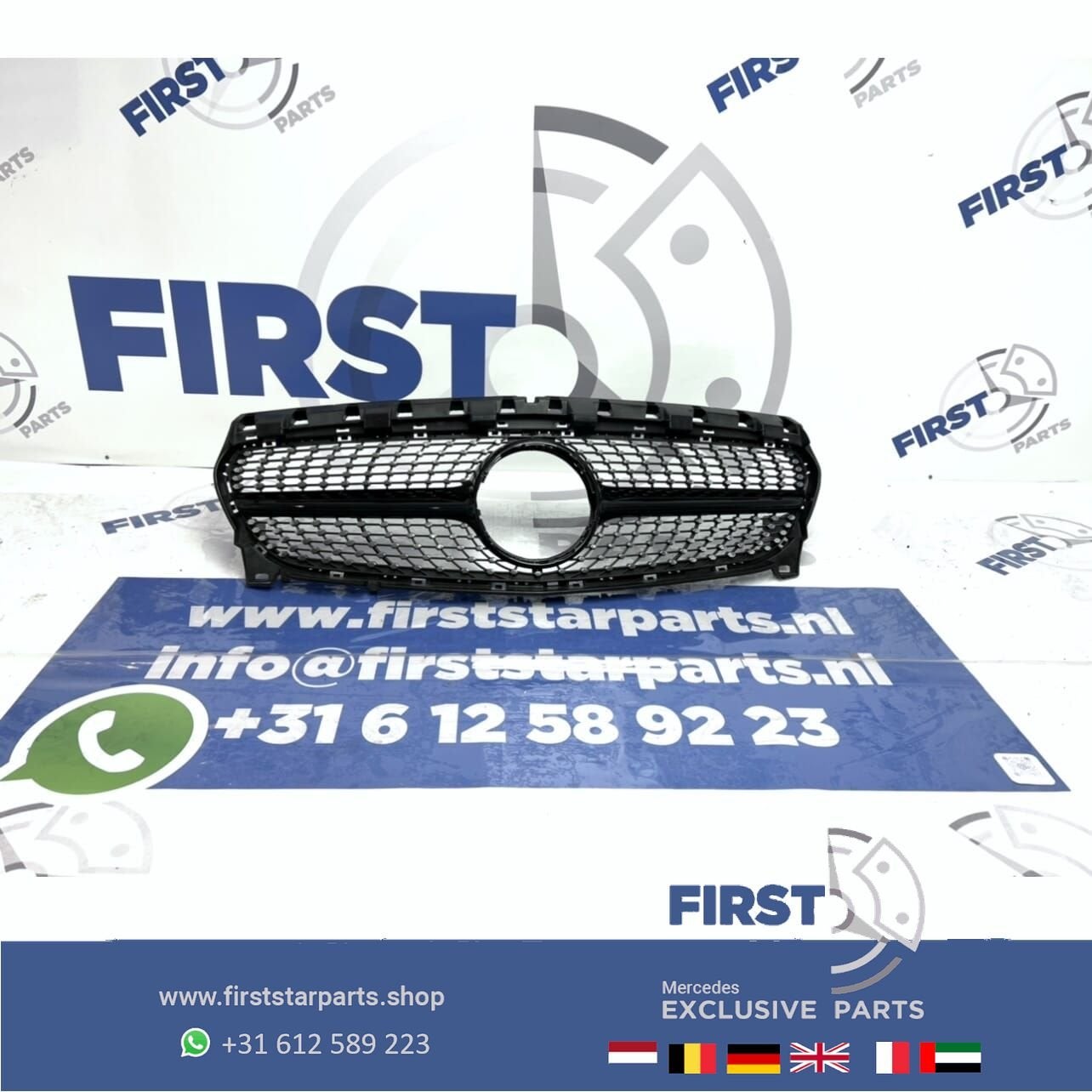 W117 CLA AMG Diamond gril Mercedes 2013-2019 A1178881160 A45, Auto-onderdelen, Gebruikt, -, Ophalen of Verzenden, -