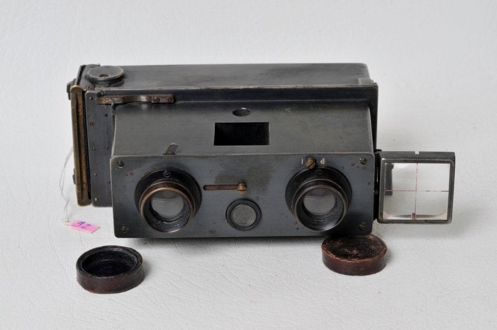 JULES RICHARD stereoverascoop formaat 45 x 107 mm, Ophalen of Verzenden, Voor 1940, Fototoestel