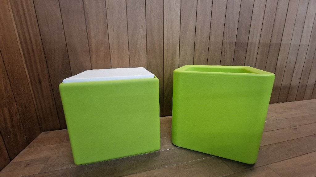 Ensemble jardinière/pouf Otium Quadris Design, Neuf, Intérieur, Carré, Enlèvement