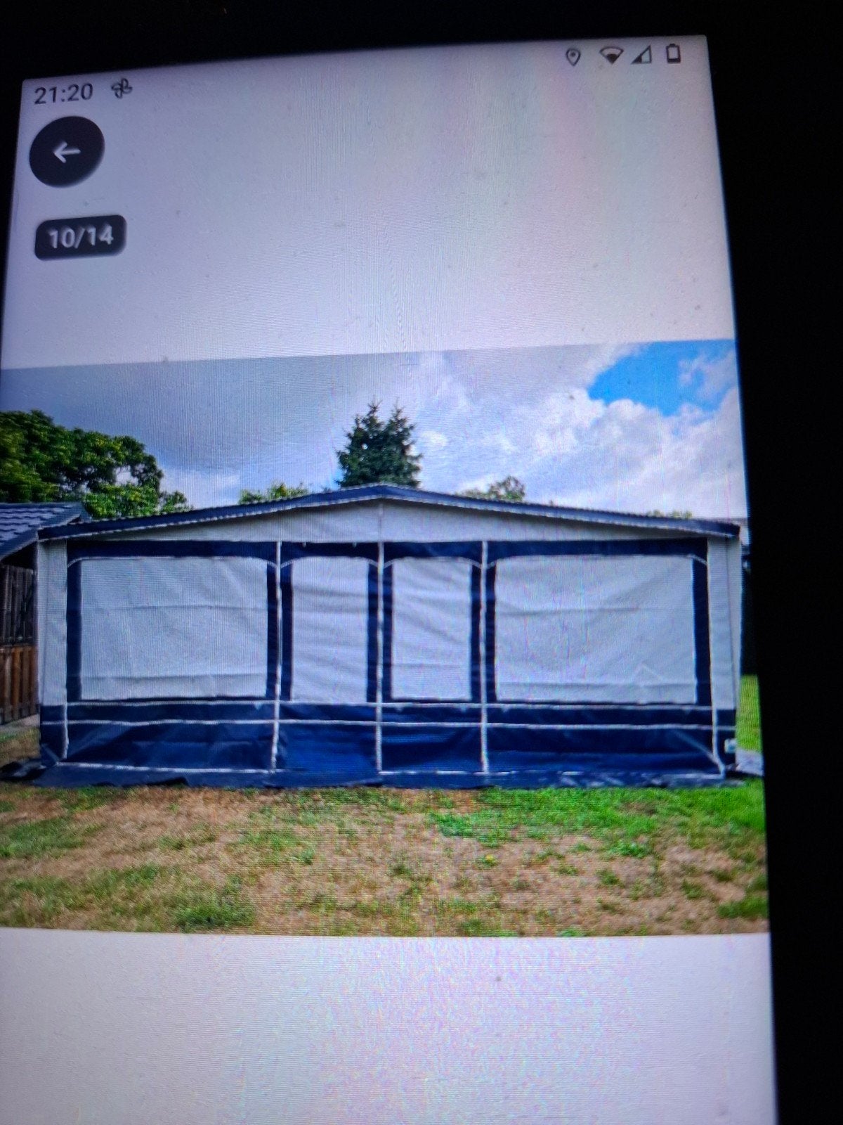voortent, Caravans en Kamperen, Ophalen, Gebruikt, PVC