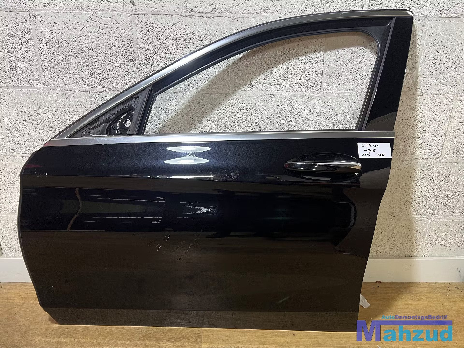 MERCEDES C Klasse W205 Zwart links voor deur 2013-2021, Gebruikt, Mercedes-Benz AG, Deur, Mercedes-Benz