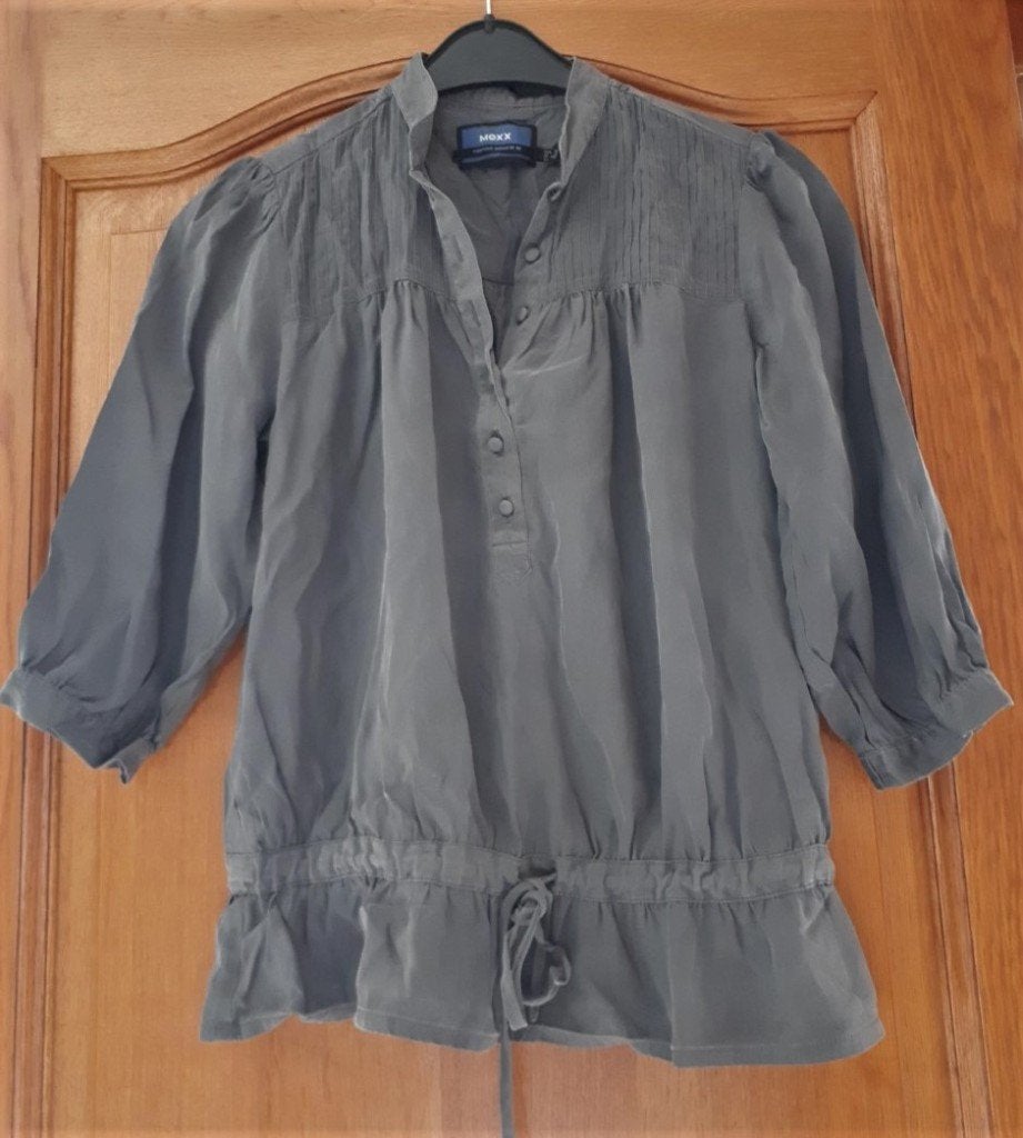 Mexx - chemisier - antra - taille 36/38 - 1,00€, Mexx, Gris, Taille 36 (S), Porté