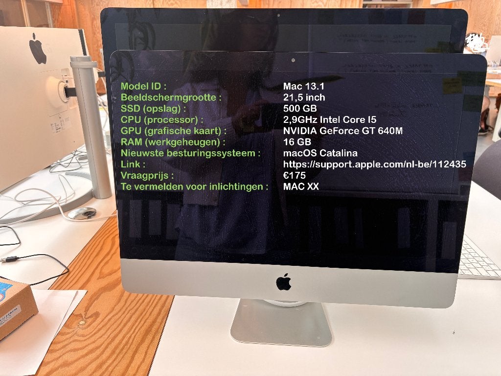 Apple MAC 13.1, Computers en Software, Apple Desktops, Ophalen, Gebruikt, 2 tot 3 Ghz, SSD