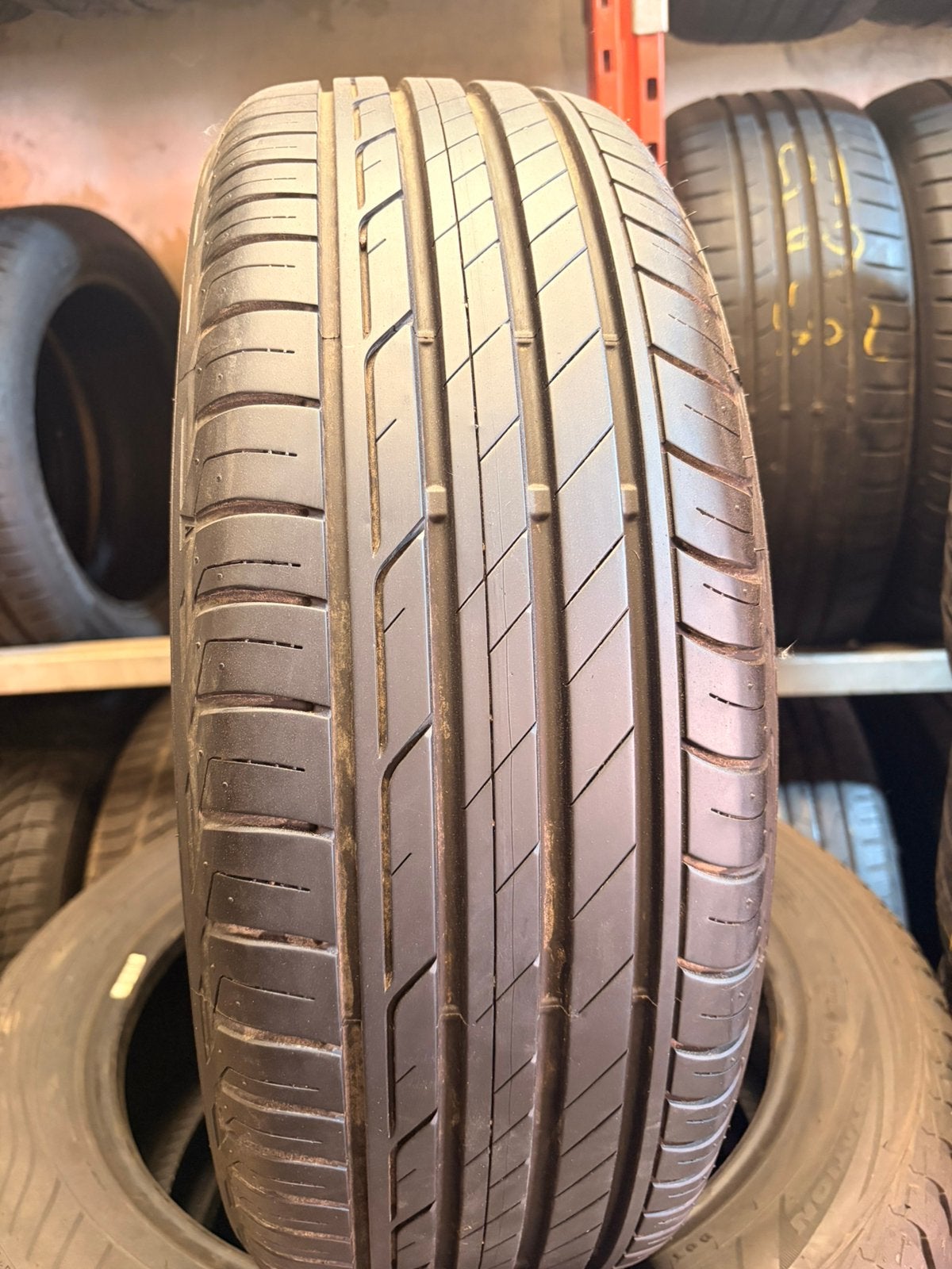 195 60r16 Bridgestone avec montage et équilibrage, Enlèvement, Utilisé