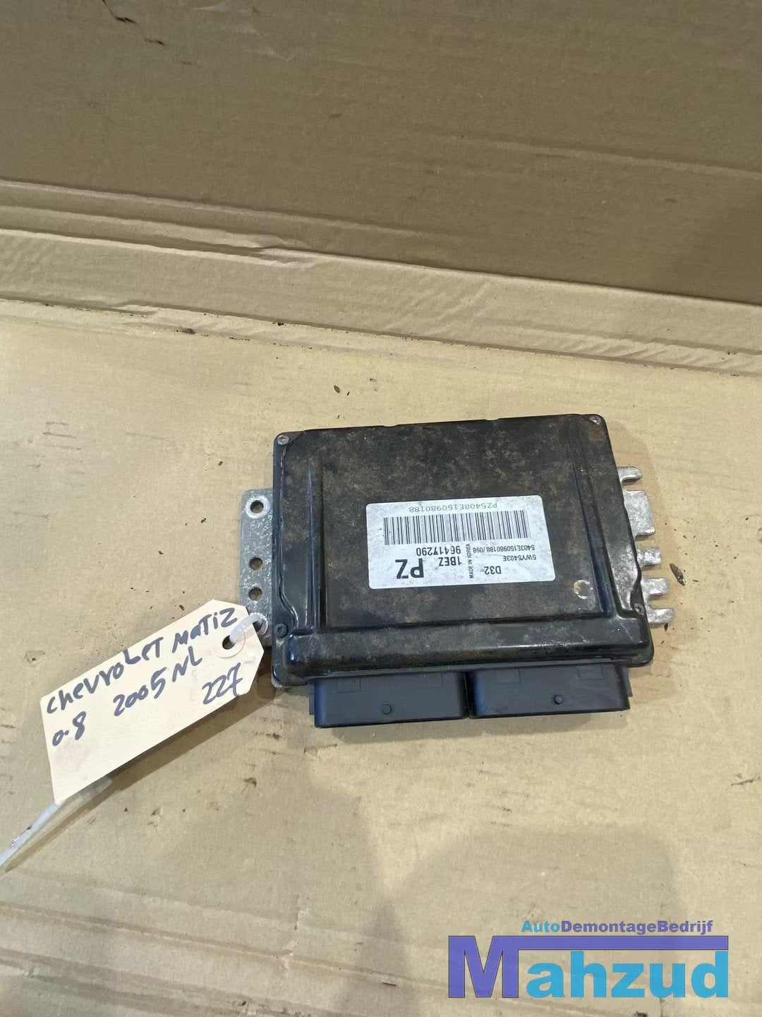 2005 CHEVROLET MATIZ 0.8 ECU Motormanagement module 96417290, Info@gm.com, Chevrolet, Utilisé, Renaissance Center 300
48265  Detroit