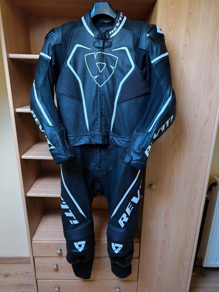 Revit leren motorpak maat 48, Motoren, Kleding | Motorkleding, Combipak, Dames, Heren, Tweedehands, Ophalen of Verzenden