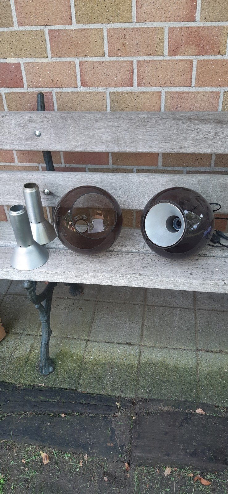 Raak globe 2 stuks, Antiek en Kunst, Antiek | Schalen, Ophalen