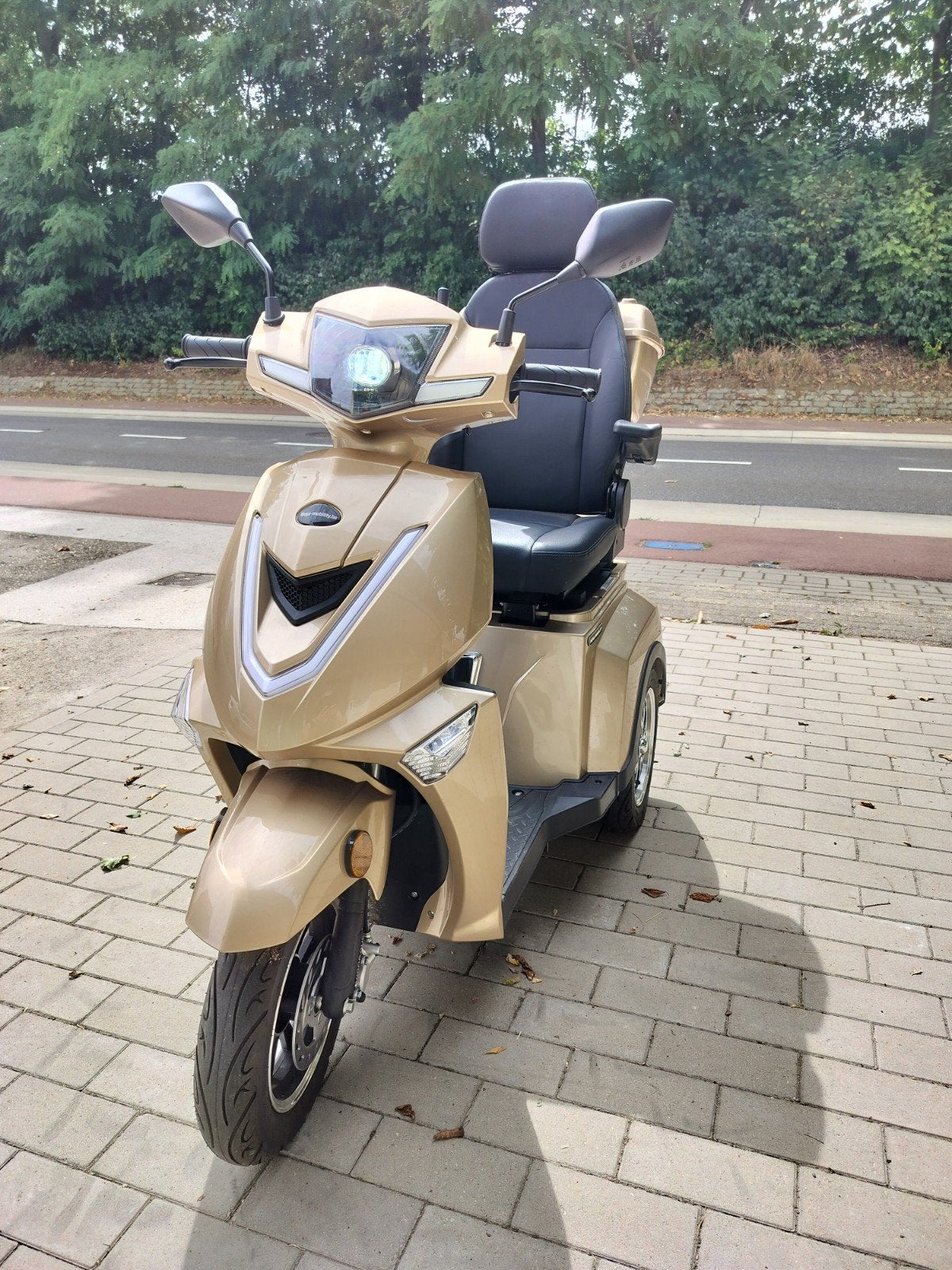 mega mobility scooter, Diversen, Brommobielen en Scootmobielen, Zo goed als nieuw, 36 t/m 45 km, 16 km/u of meer, Ophalen
