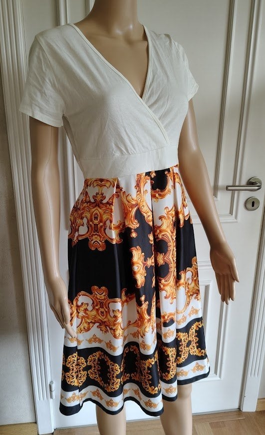 lang vintage kleed, Kleding | Dames, Jurken, Verzenden, Maat 42/44 (L)