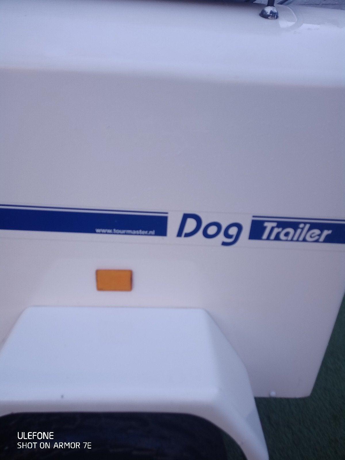 te koop hondenaanhanger tourmaster NL in polyester, Motos, Enlèvement, Utilisé