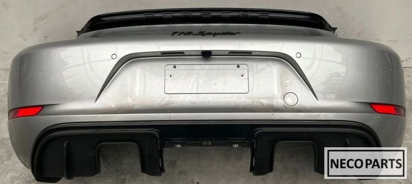 PORSCHE 718 CAYMAN ACHTERBUMPER BUMPER COMPLEET ORIGINEEL!!!, Gebruikt, -, -, Porsche