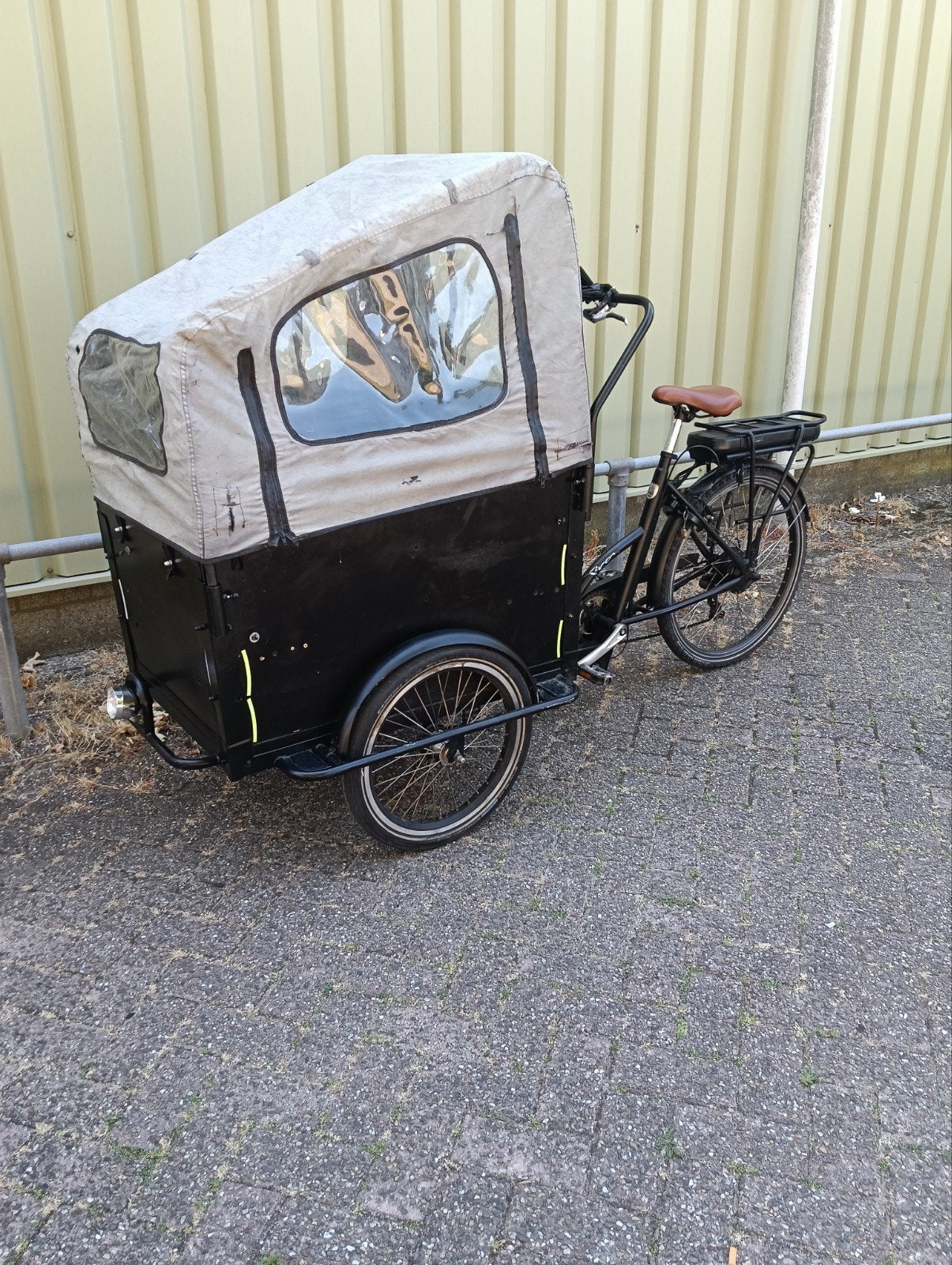 Troy elektrische bakfiets nieuwe batterij jaar garantie, Fietsen en Brommers, Fietsen | Bakfietsen, 4 kinderen of meer, Ophalen of Verzenden