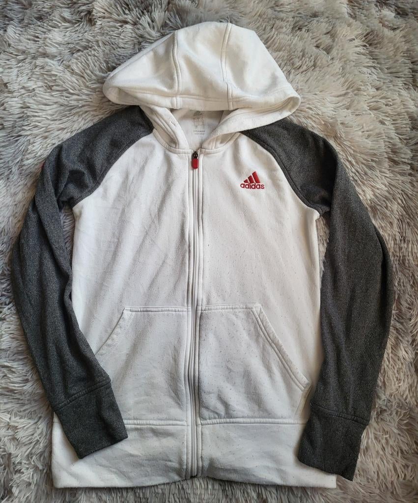 Veste Adidas Team Canada Climawarm - Blanc & Anthracite - S, Enlèvement ou Envoi, Blanc