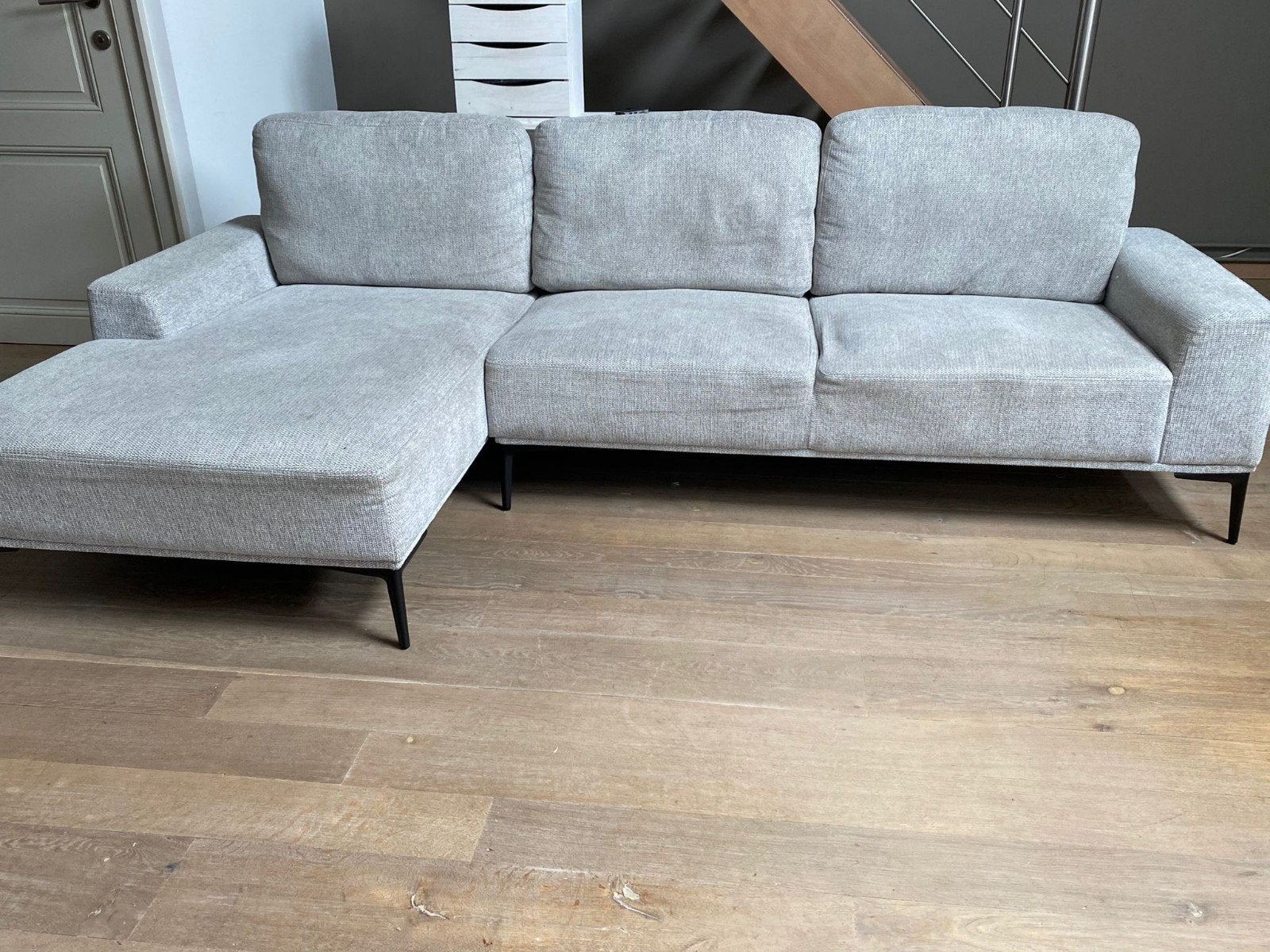 Zetel te koop, Ophalen, Gebruikt, Hoekbank, Driepersoons