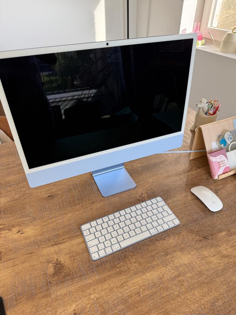 iMac blauw, 256GB opslag, Ophalen, 256 GB, IMac, 24 inch
