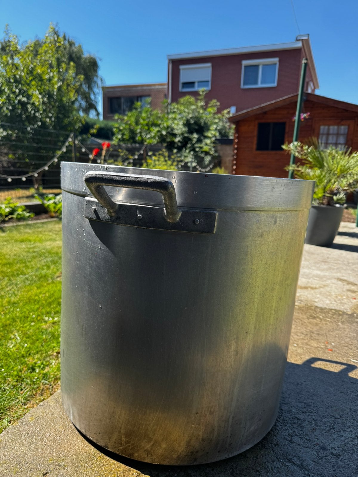 Marmite en aluminium brut 85 litres, Ophalen, Gebruikt, Aluminium, Kookpan
