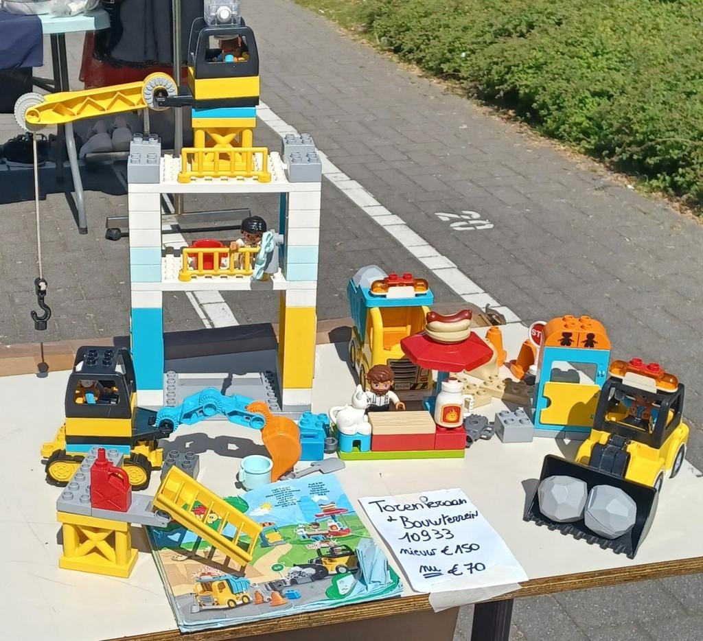 Grue à tour Duplo et chantier de construction 10933, Enlèvement, Duplo