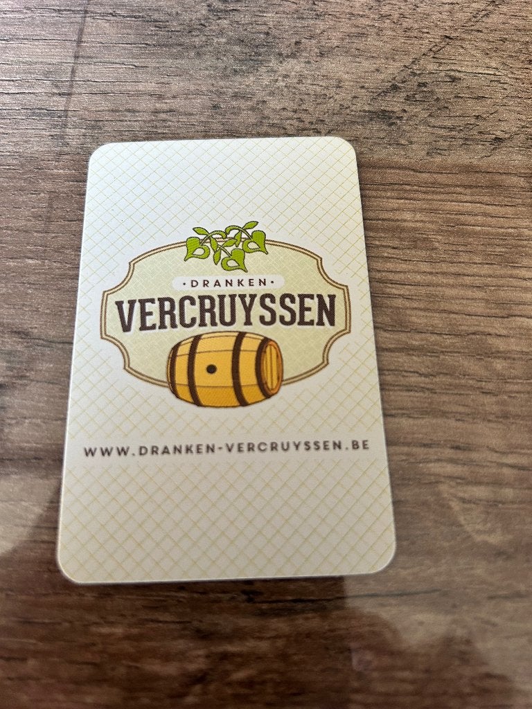 1 losse speelkaart drankenhandel vercruyssen, Enlèvement ou Envoi, Neuf, Carte(s) à jouer