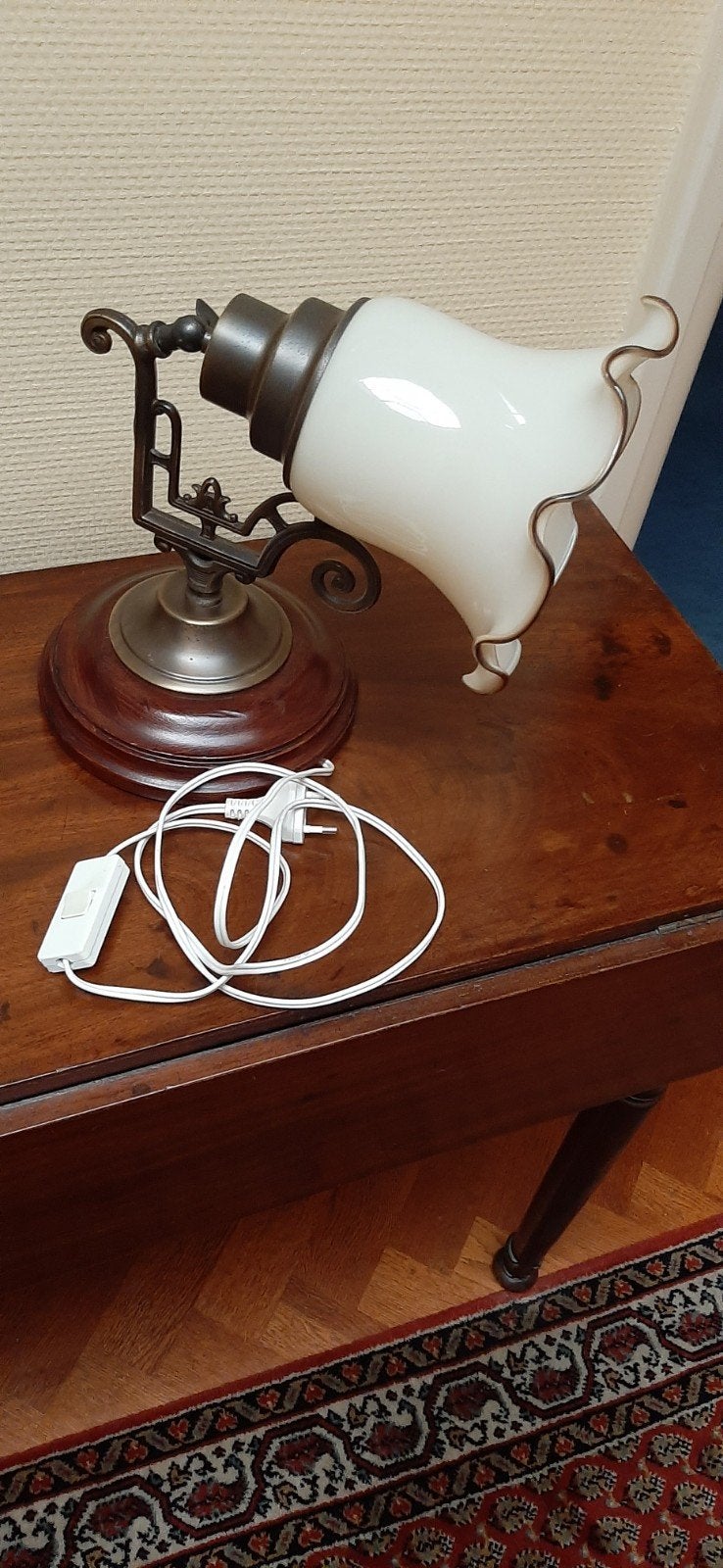 WANDLAMP ART NOUVEAU STIJL, Ophalen, Glas, Wandlamp, Verstelbaar