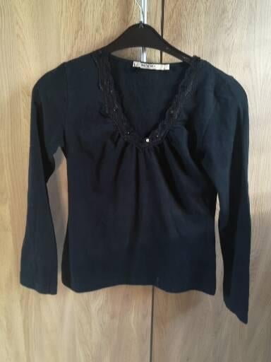 Zwart t-shirt lange mouwen M, Ophalen of Verzenden, Zwart
