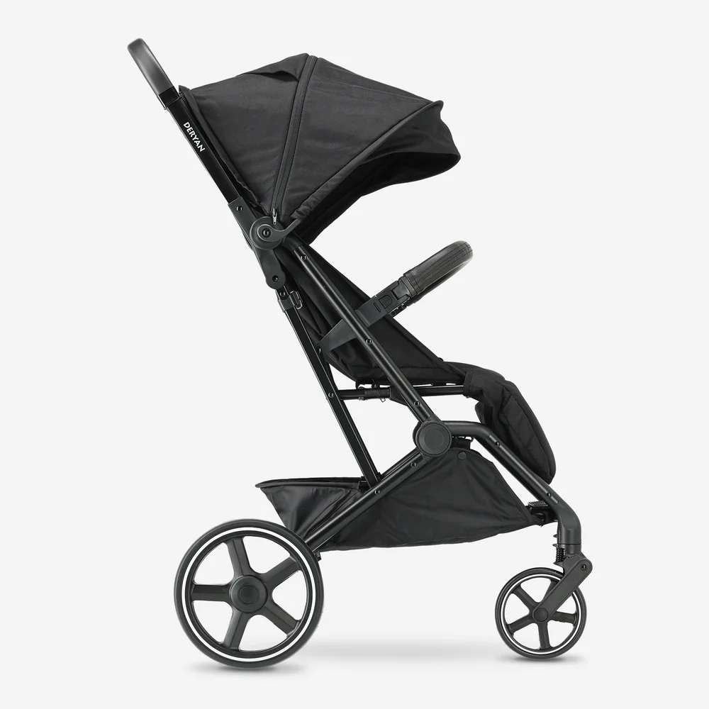 Deryan Luxe XP Buggy XL - TOPDEAL - Lichtgewicht - Zwart, Enlèvement ou Envoi, Comme neuf, Autres marques, Dossier réglable