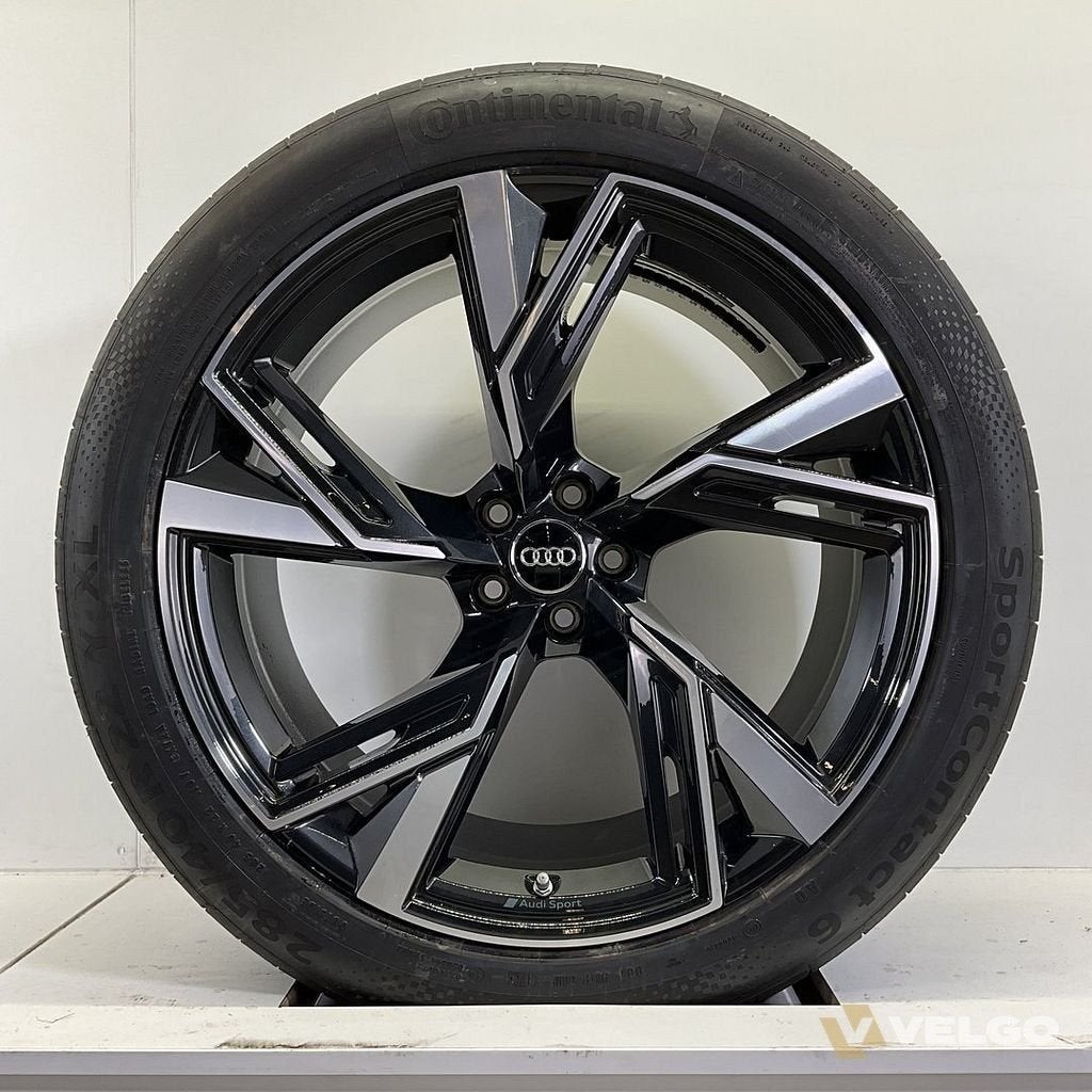 AUDI RS6 C8 EN RS7 C8 SET VELGEN + ZOMERBANDEN 22 INCH, Auto-onderdelen, Gebruikt, -, 285 mm, -