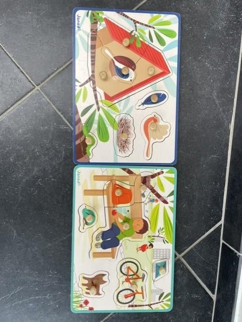 houten puzzel Janod, Ophalen of Verzenden, Gebruikt