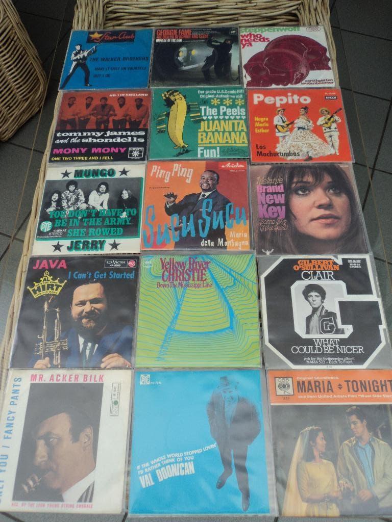 Lot de 60 vieux singles originaux pour 45 euros !, Enlèvement ou Envoi, Single, Utilisé, Pop