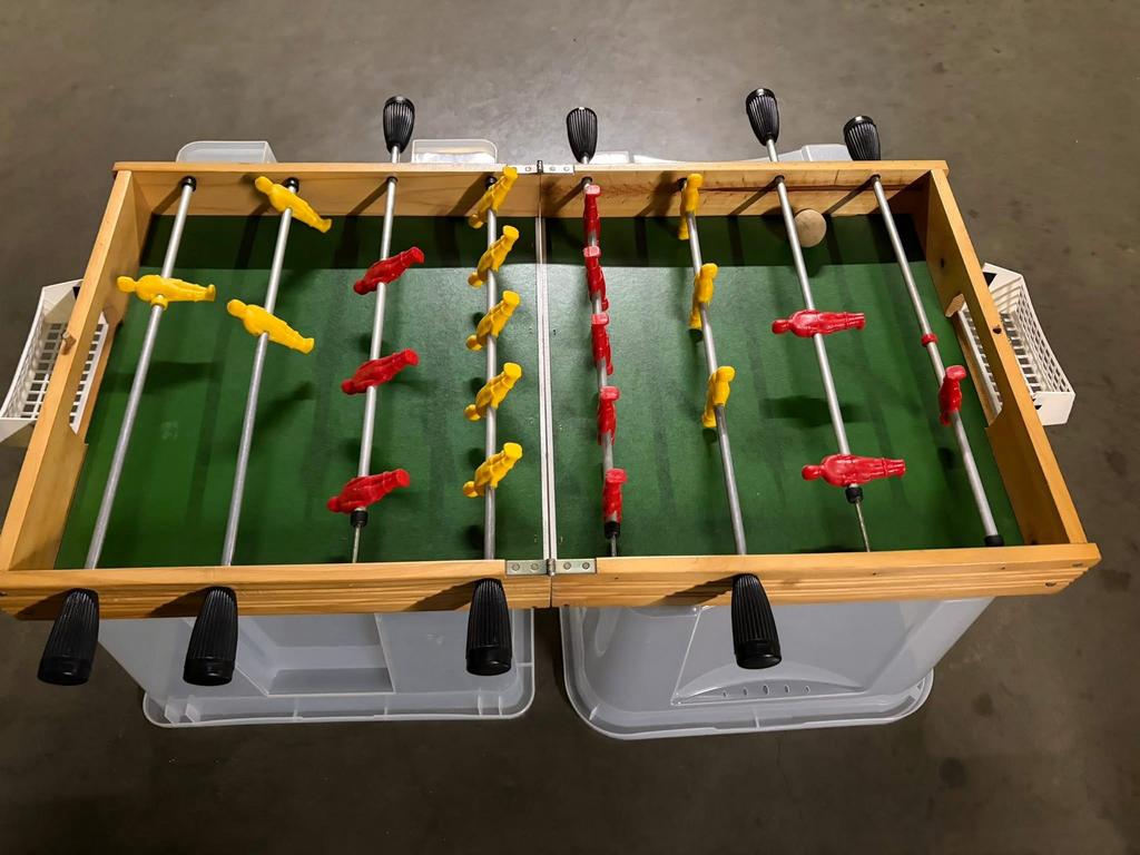 Opklapbaar voetbalspel, Kinderen en Baby's, Speelgoed | Voetbaltafels, Ophalen, Gebruikt