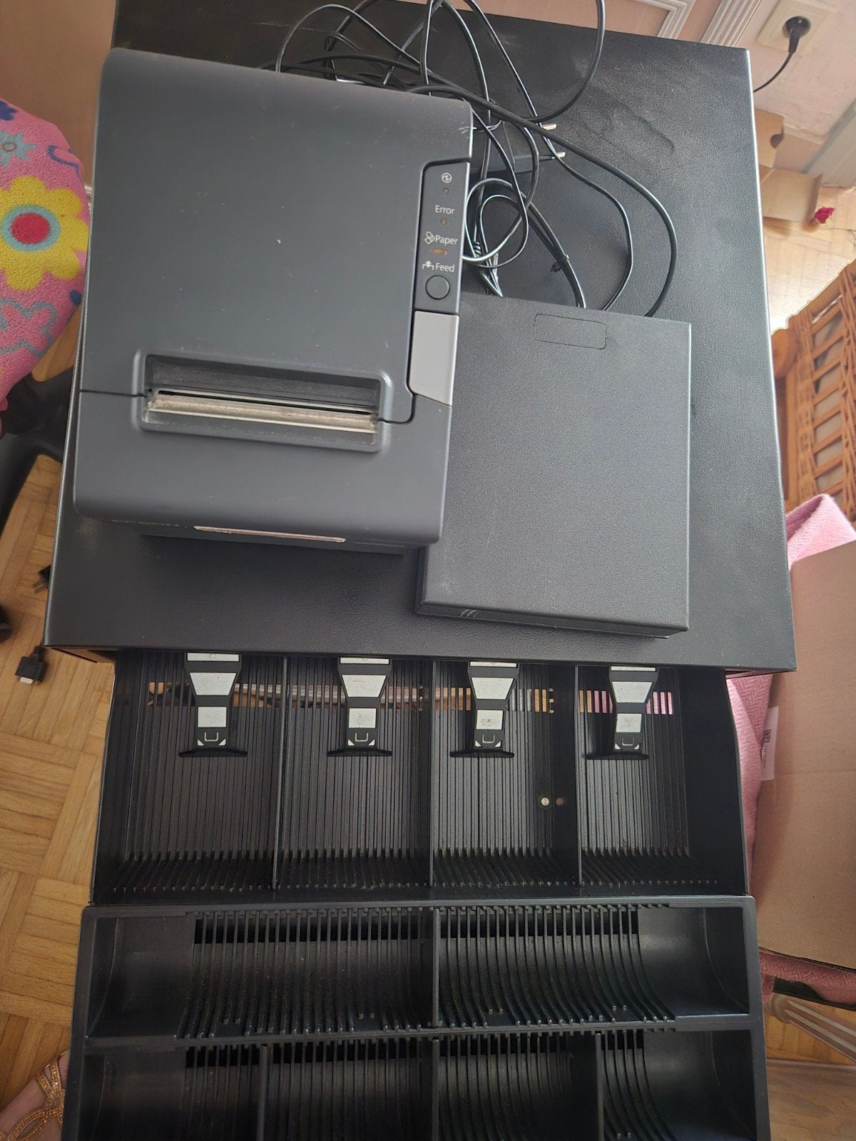Witte horeca kassa met blackbox en bonprinter, Ophalen