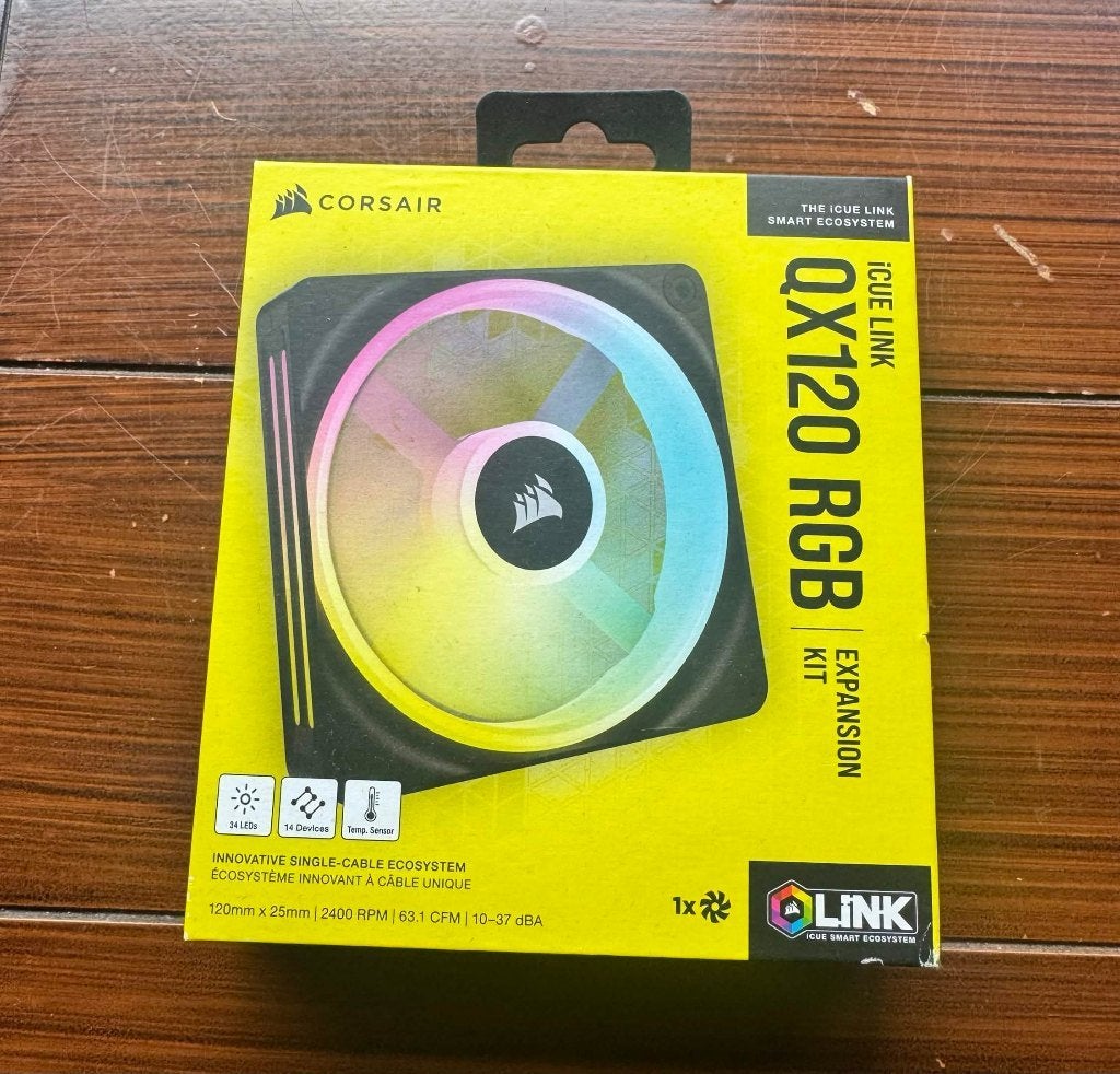 Corsair iCUE LINK QX120, Computers en Software, Ophalen of Verzenden, Gebruikt, Luchtkoeling