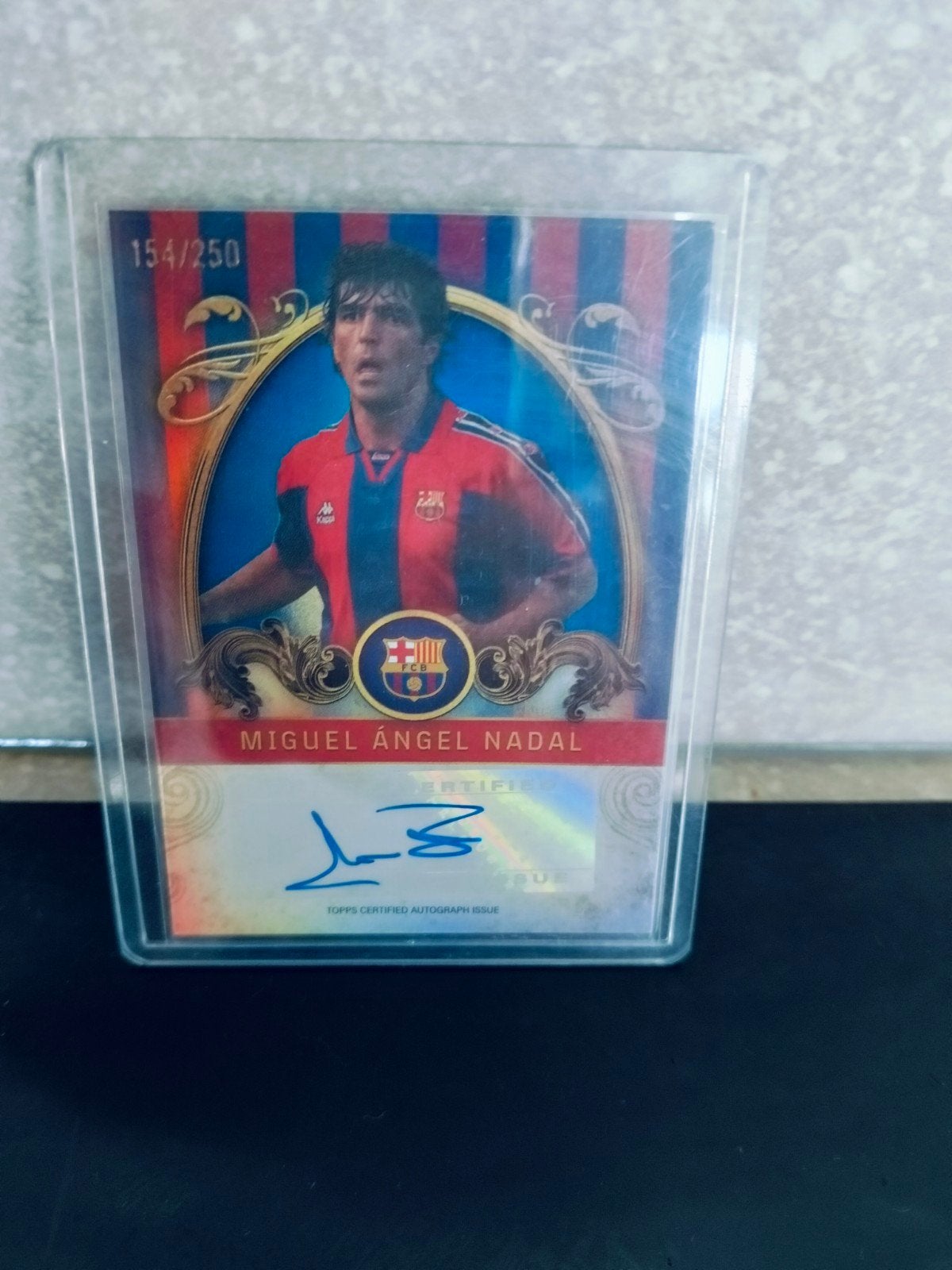 Topps 2024 legend Miguel Angel Nadal Barcelona genummerd, Verzenden